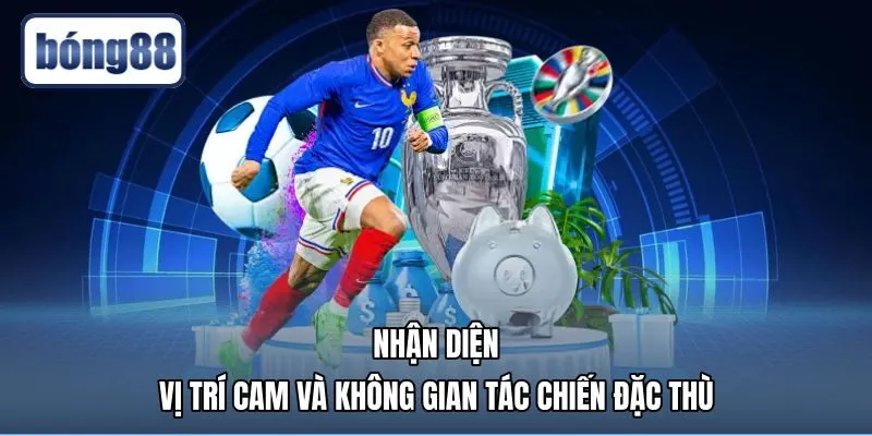 Không gian tác chiến của tiền vệ tấn công tại trung lộ