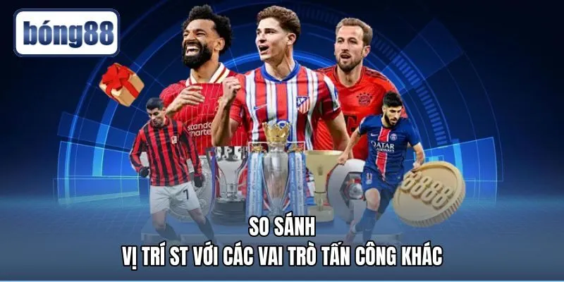 Phân biệt tiền đạo cắm với các vị trí tấn công khác
